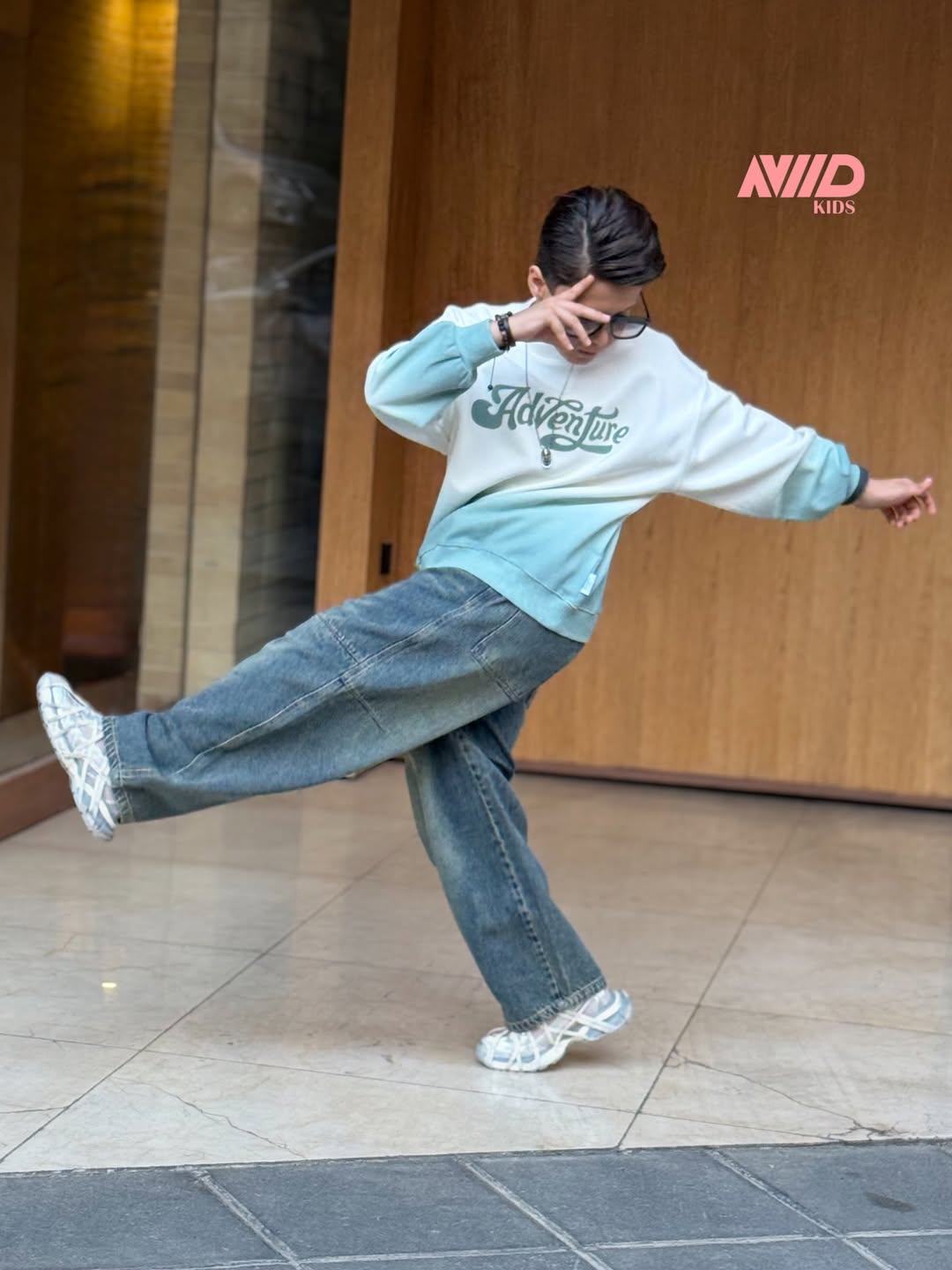 دورس پنبه ای رنگ آبی و سبز و موکا ۸ تا ۱۵ سال